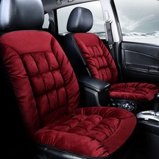 두꺼운 차량용 패딩시트 경차시트커버 극세사 보온, 블랙 1개, 1개