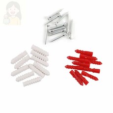 너블룸 칼브럭피스세트 나사플라스틱피스, 백색/4X32/각10개입, 1개