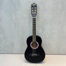 時空樂器坊 維希納琴Vihuela 30吋 古典木吉他 兒童初學吉他 送超值全配件, 黑色, 1個