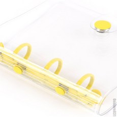 매일발견 바인더케이스 투명케이스바인더 투명바인더 링식소형 투명바인더케이스 링노트, 블루