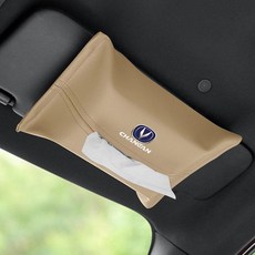 써니글로벌 차량용휴지케이스 휴대용 화장지걸이, 1개, [창안] 베이지