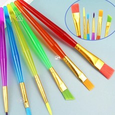 초급자 컬러풀 페인팅 브러시 6p 브러쉬 아티스트 인조모
