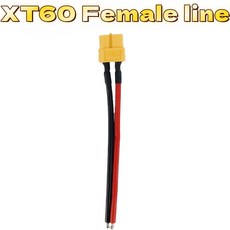 실리콘 와이어 XT60 병렬 배터리 커넥터 암수 케이블 이중 Y 분배기/3방향 14AWG가 있는 RC 모터, 1pcs XT60 line F