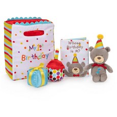 Baby GUND My First Birthday-Themed 5피스 플러시 놀이 세트 아기용 감각 장난감 20.3cm(8인치), Mermaid Adventure
