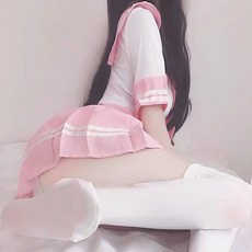 甜美日韓學生純欲風校園JK短袖制服裙套裝性感粉紅小蘿莉jk水手服