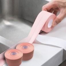 쥬시안 곰팡이제거 틈새 방수 테이프, 핑크, 2개