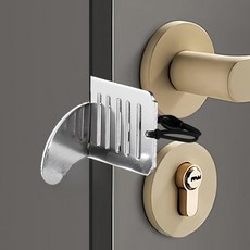 走走去旅行 隨身安全門扣鎖 旅行門內鎖 飯店防盜鎖 阻門器 擋門器 門擋器 門把鎖 防盜鎖門器, 1個