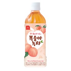 웰그린 스위츠 복숭아 녹차 (유통기한 26.7.3), 500ml, 24개