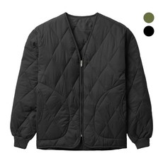 모니즈 L~3XL 브이넥 깔깔이 점퍼 퀼팅 자켓 빅사이즈 방한복 군용 내피 겨울 방한 작업복 솜 경량 KKA011