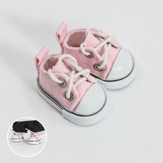20cm 코튼 인형 17cm15cm 라부부 캔버스 심플 디자인 운동화 인형 액세서리 인형코디용 슈즈, 라부부 10cm 인형-핑크 캔버스