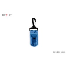 戶外夜間LED反光晶格掛件 背包/書包掛件 高能見度反光 安全警示掛飾, 淡藍（短版）, 1個