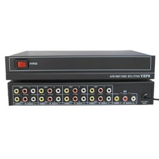 易控王 1x8 AV影音分配器 鐵殼 一進八出 影音分配器 選擇器, 1個, 40-091-01