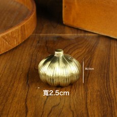 黃銅勝算在握事事如意手把件創意銅器可旋轉金屬工藝品大蒜柿子, 1個, 勝券在握:勝券在握