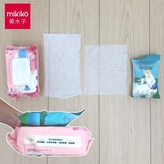 mikikō 抗菌濕紙巾 手口臉 嬰兒濕紙巾 (80抽), 1個, 台灣製_貝貝佳_厚布_濕紙巾(80抽)