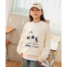 지프 JEEP JEEPKIDS 그린라벨 펭귄곰 맨투맨KQ5TSU890IV 385787