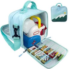 Little Tikes Story Dream Machine Books 스타터 세트와 호환되는 휴대용 케이스 Little Tikes 스토리북 오디오 플레이 캐릭터용 어린이, 연한 녹색