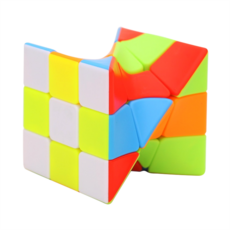 小小店舖 泛新 扭曲斜轉 X魔方 造型三階 概念方塊 益智玩具 中心翻轉, 詳見包裝, 詳見包裝