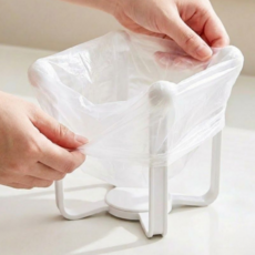 루디아셀 다용도 음식물 거치대 쓰레기통, 1개, 화이트