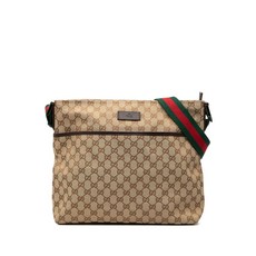구찌 중고 2000-2015 GG 캔버스 웹 크로스 백