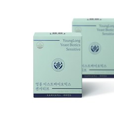 영롱 이스트바이오틱스 센서티브 유산균 저포드맵 인증 프리없는 예민한장 프로바이오틱스, 2개, 60g