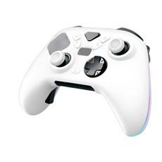 ROG 라이키리 II 게임 핸들 프로텍터 슬리브 유연한 피부와 호환되는 실리콘 커버, 하얀색, 1개