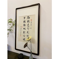 字畫裝裱 尺寸約85x50 加厚實木圓角框, 參考詳情頁