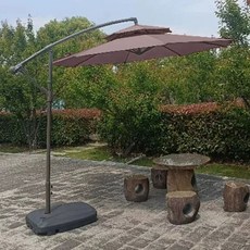 파라솔 천갈이 교체용 야외 원단 천 천막 대형 파라솔천, BN. 커피색 더블탑 .7M 무수조