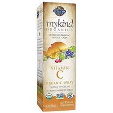 Garden of Life 無糖維生素C噴霧 橘子味, 58ml, 1盒