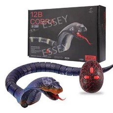 움직이는뱀 무선조종 파충류 RC 작동 동물 거미 장난감 전갈, 2. 리모콘 코브라 - 블루, 1개