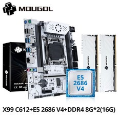 MOUGOL X99 게이밍 RAM CPU SATA3 2698 DDR4 2011 XEON TPM2 213 16GB E5 메인보드 2X8GB 키트 HZ V3, 마더보드