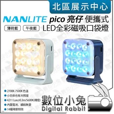 Nanlite 南光 pico 亮仔 便攜式 LED全彩磁吸口袋燈 薄荷藍 午夜藍 持續燈 攝影燈 公司貨, 1個