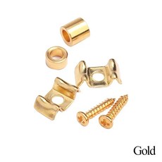 1 쌍의 스트링 트리 리테이너 일렉트릭 기타 골드 블랙 크롬(펜더 ST SQ 시리즈용 나사 가이드 포함), gold