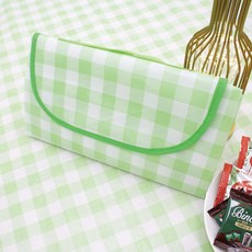 Mont-Noble 雙面防水野餐露營墊, 淺綠色