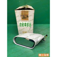 (汽車零件專家)三菱跑車 2.0 1995- 年 MR707502 左邊 白色 倒車鏡 照後鏡 後視鏡 後視鏡總成 原廠, 1個