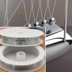 臺灣出貨 永動機牛頓擺球 辦公室解壓擺件 牛頓球 碰撞球 守恆模型平衡球, 1個, 牛頓球線.