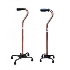 【海夫健康生活館】杏華 鐵製 四腳拐 (大 或 小), 1個, 大四爪(一般平路使用)