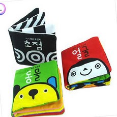 MN 아기 헝겊 초점책 영아장난감