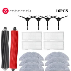 Roborock S8 Pro Ultra 로봇 진공 예비 부품 메인 사이드 브러시 천 HEPA 필터 먼지 봉투 액세서리, 13 16PCS