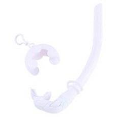 可折疊濕式呼吸管 附收納盒 便攜式軟矽膠呼吸管 - 台灣現貨, 白色（贈收納盒）