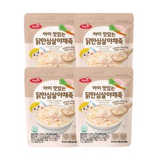 베베스트 아이 맛있는 닭안심살 야채죽, 닭고기, 4개, 150g