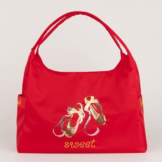 스팽글 성인 헬스 발레가방, 골드, 레드, 1개