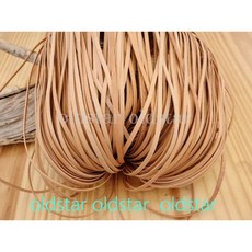 牛皮繩 扁皮繩 皮條 項鍊皮繩 證件掛繩 頭層皮 編織皮繩 艾奇利編織繩寵物頸圈腳鍊皮繩手鍊皮繩皮包DIY, 1個, 寬3x2mm厚, 皮本色