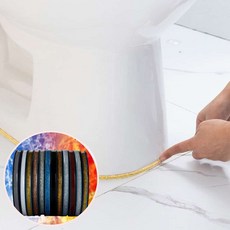 대리석줄눈 테이프 화장실 타일실리콘보수 방수 줄눈스티커, 틈새 모서리방수테이프6미터 실버펄, 틈새 모서리방수테이프6미터(실버펄)