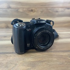 캐논 파워샷 S5 IS 디지털 카메라 2.5인치 LCD 8.0MP 12배 광학 줌 - 부품용