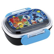 포켓몬스터 스케이터 전자레인지 식기세척기 가능 1단 도시락 270ml QAF1AG, 블랙, 1개