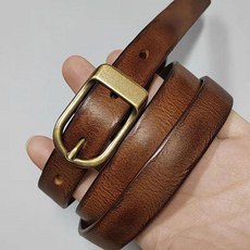女士頭層牛皮針扣腰帶 簡約日韓風設計