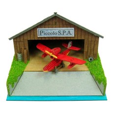 Sankei 吉卜力 宮崎駿 紅豬 短笛和薩沃亞 紙模型 DIY 材料包 微型藝術品, 1個, 25-短笛和薩沃亞