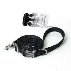 아띠지기 반려동물 길이조절 핸즈프리 멀티 리드줄, 블랙, 1개