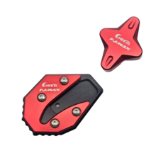 CHEKIS 엔맥스 스탠드세트 사이드클립 날개클립 보조커버세트 NMAX 21-25년, 1세트, 레드