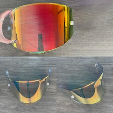 TT-Course 쉴드 호환 KYT TT-Course 헬멧 렌즈 선스크린 오토바이 헬멧 쉴드, Photochromic Red, 1개